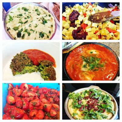 Ĺˇkola varenia s Pycom a so Silviou Horeckou vo FoodParku: avokĂˇdovĂˇ a pĹˇenovĂˇ nĂˇtierka, hrĂˇĹˇkovĂ© kofty a masala omĂˇÄŤkou, treska v paradajkovej salse s bĂ´bom, mĂ¤tovĂ© jahody s balzamikom a hummus z ÄŤerv.ĹˇoĹˇovice
